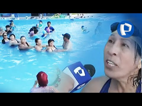 Nunca es tarde: Abuelitos disfrutan del verano en clases de natación en SJM