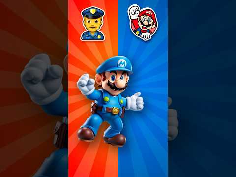 Mario brothers as policemen 👮‍♂️ #mario #mariobros #supermario
