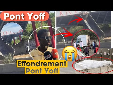 Le film de l’effondrement du pont de Yoff😱 voici le film du dr@me