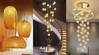 Wall Hanging Lights From Ceiling | Crystal Chandelier Lights | Wooden LED Pendant Light Wall Sconces