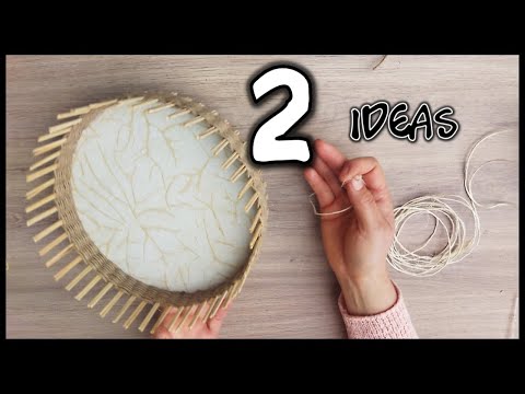 2 LINDOS ORGANIZADORES CON CARTÓN Y YUTE - Manualidades útiles - Useful crafts for the home