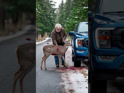 The story of the rescue of a deer wounded by an arrow