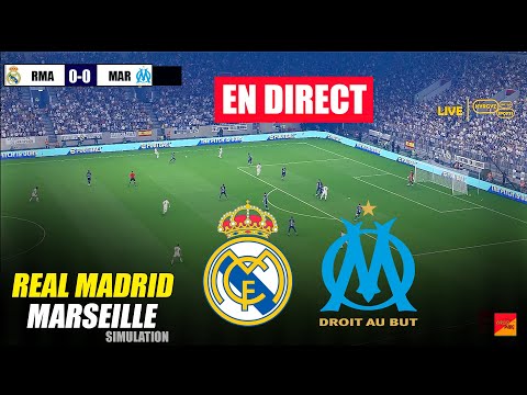 🔴EN DIRECT : Real Madrid vs Marseille | Simulation de jeu UCL eFootball PES 21 sur PC