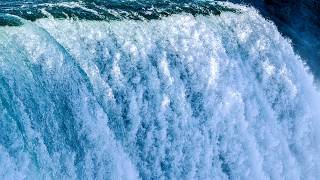 White Noise Waterfall Sounds for Sleeping or Studying | Black Screen