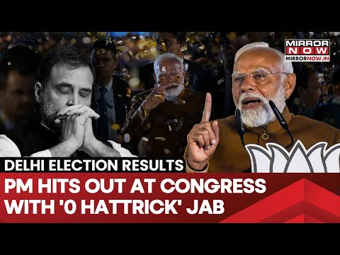 Delhi Poll Results: PM Modi Takes Dig At Congress, Says The Party Has Made ‘Hat-Trick’ Of Zero Seats