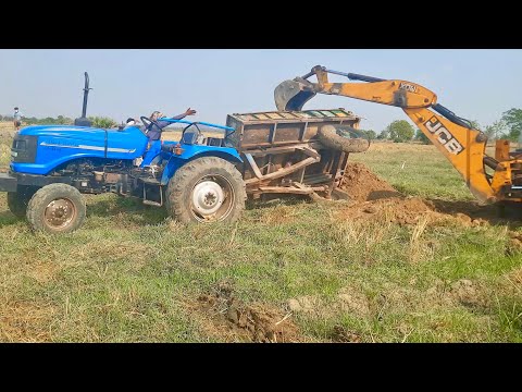 sonalika tractor trolley accident #rajesheslavath #jcb #tractor