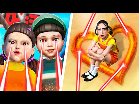 मुझे स्क्विड गेम की  डॉल्स ने अडॉप्ट कर लिया !/ असल ज़िन्दगी में स्क्विड गेम !