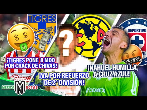 Tigres PONE 8 MDD por crack de Chivas💵|Ame VA POR refuerzo de 2° DIVISIÓN😳|Nahuel “HUMILLA” a CAZ