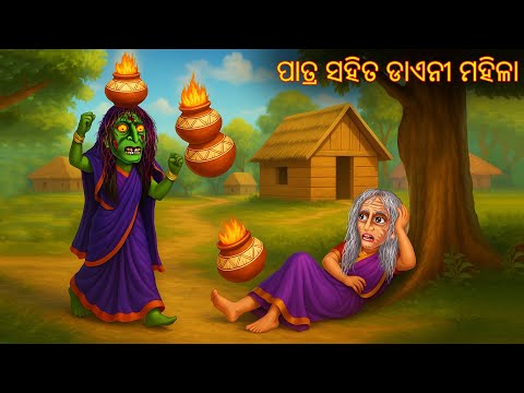 ପାତ୍ର ସହିତ ଡାଏନୀ ମହିଳା | Patra Sahita Diani Mahila | Odia Stories | Odia Horror Comedy | Odia Gapa