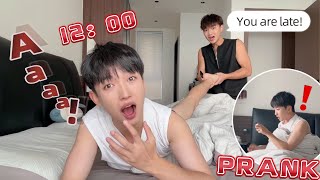 Change All The Time Settings At Home To Make My Boyfriend Think He's Late🥹Funny Late Prank🤣Boys Love