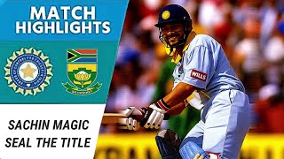 Tendulkar’s Crucial Knock & Kumble’s Magic Spell Seal Title For India Over South Africa In The Final