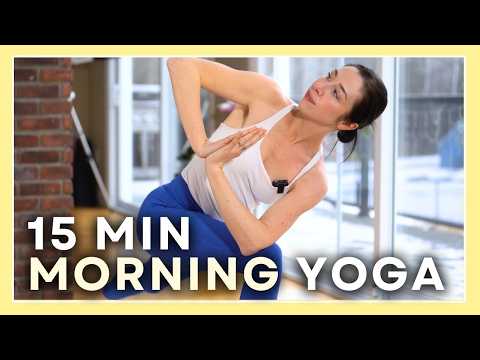 15 min Morning Yoga Flow - ALL LEVELS (Twist & Stretch)