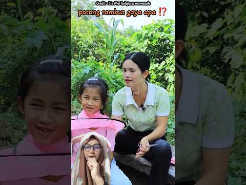 potong rambut gaya apa ⁉️ #shorts #dubbing  #funny