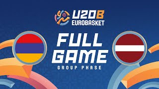 Group Phase | Armenia v Latvia | Full Basketball Game | FIBA U20 EuroBasket 2025 Division B