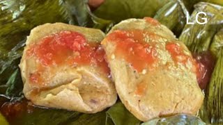 Tamales de Camarón Seco en Hoja de Plátano el SABOR está en la Masa
