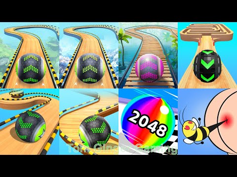 Going Balls Vs Rolling Ball Sky, Ball Run 2048, Rollance Adventure, Tricky Puzzle speedrun gameplay