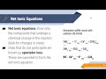 Chemical Reactions and Solubility Concepts