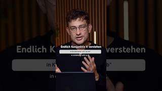 Endlich Konjunktiv II verstehen #shorts #easygerman #grammatik #deutschlernen