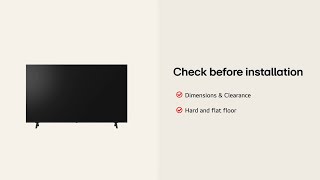 LG QNED TV : Installation Guide – QNED70 50, 55, 65​