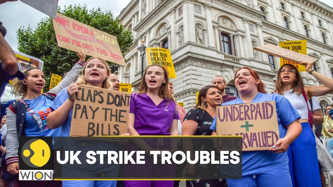 UK witness another day-long strike by nurses as healthcare workers demand a pay increase