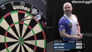 Jacques Labre vs Andy Baetens Player Championship 8 a Leicester le 09 avril 2024