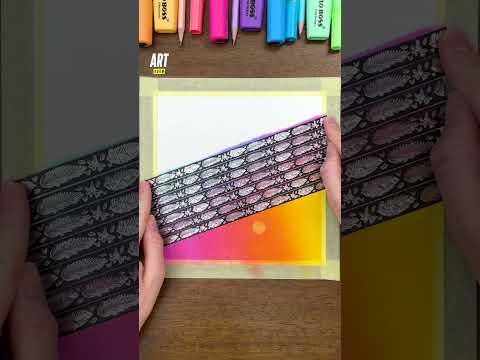 Pastel tutorial ๐๏ธ Create the perfect background ๐๐ฅ๐ง #tuto #art #pastel #stripes #artroom
