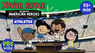 ⚾️ Xavier Riddle Celebrates American Heroes: ATHLETES 🎾 55+ MIN Special! ⛸️ | PBS KIDS