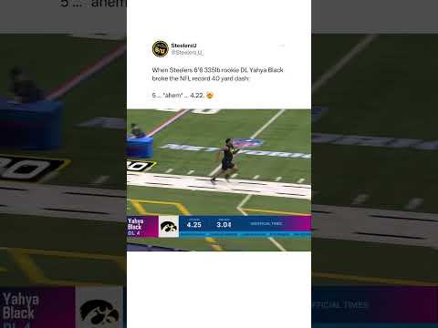 Yahya Black FASTEST man in the NFL!?!😳 #shorts