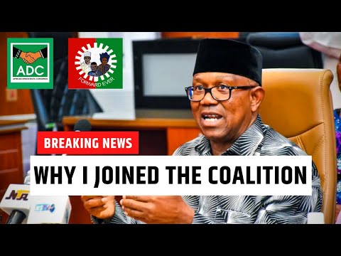 WHY I JOINED ADC COALITION (PETER OBI)Video Source: Channels Television.