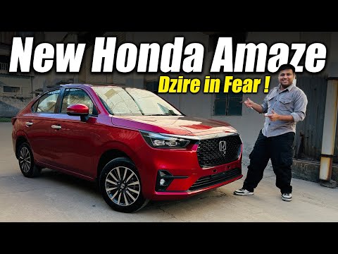 Dzire gone now 🥲 New Gen Honda Amaze 2024 🔥 Most Indepth Walkaround - Space , Features , Looks