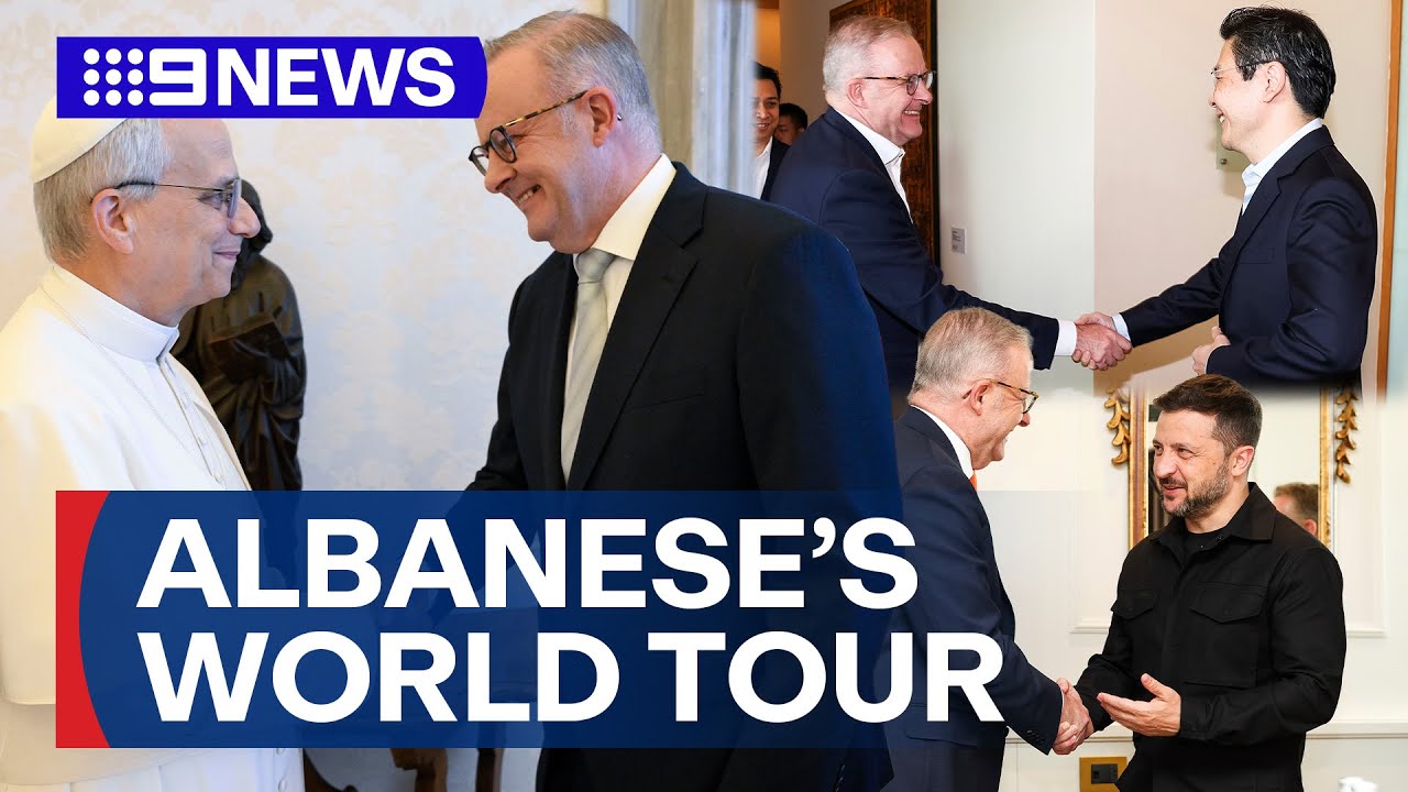 PM Albanese returns to Australia after whirlwind international trip | 9 News Australia