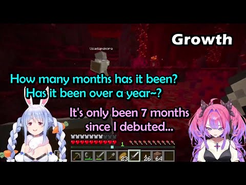 Pekora Keeps Teasing Vivi After She Mistakes a Piglin for Her While Exploring the Nether