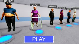 All Morphs in Real Life! BARRY, GRUMPY GRAN, PAPA PIZZA, ANI-TRON, SIREN COP in BARRY'S PRISON RUN!