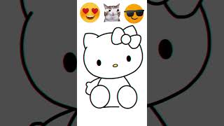 HOW TO DRAW HELLO KITTY EASY