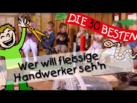 👩🏼 Wer will fleissige Handwerker seh'n - Singen, Tanzen und Bewegen || Kinderlieder