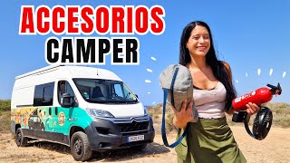👉25 ACCESORIOS Imprescindibles para FURGONETAS CAMPER y AUTOCARAVANAS 2025 | Vivir y Viajar en Furgo