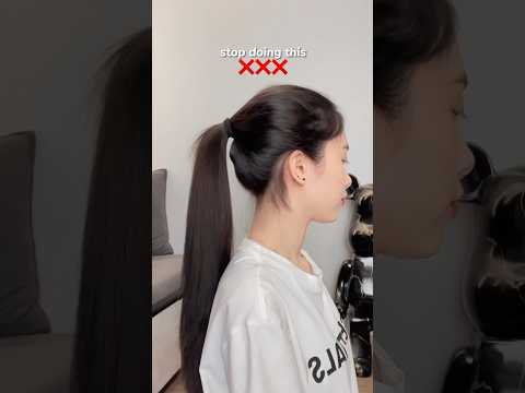 Cách buộc tóc đuôi ngựa đi học cực đơn giản