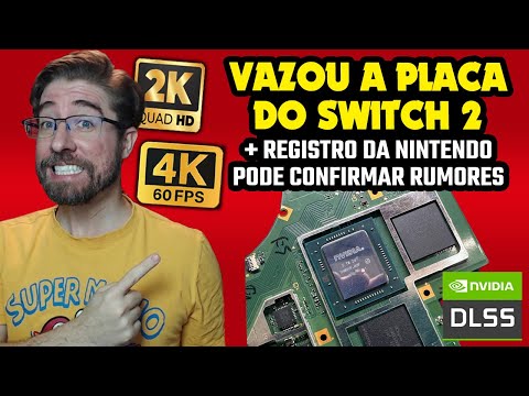 VAZOU placa mãe do SWITCH 2 e Nintendo REGISTRA patente de IA que pode confirmar rumores