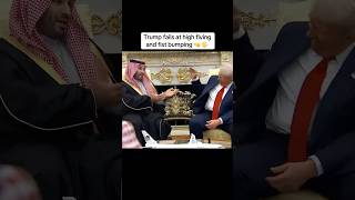 🤜 🖐️ “I can’t find your hands!” Trump fails at fist bump 😆 #trump #donaldtrump #maga #funny #lol