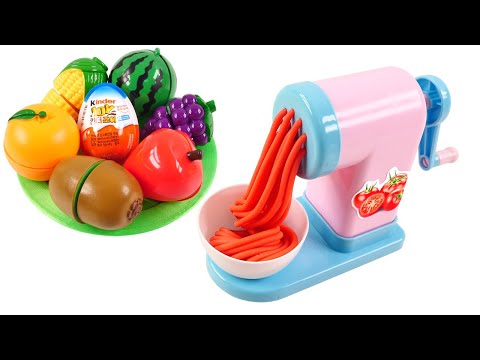 Satisfying Video | How To Make Rainbow Noodle into Fruits Balls Cutting ASMR RainbowToyTocToc