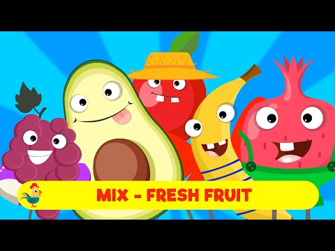 MIX FRESH FRUIT - 40 MINUT - ŚPIEWAJĄCE BRZDĄCE PIOSENKI DLA DZIECI