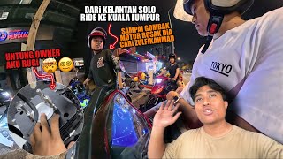 RiDE Solo KELANTAN ke Kuala LUMPUR | dia cari aku minta bantuan MOTOR ROSAK | #CUSTOM 