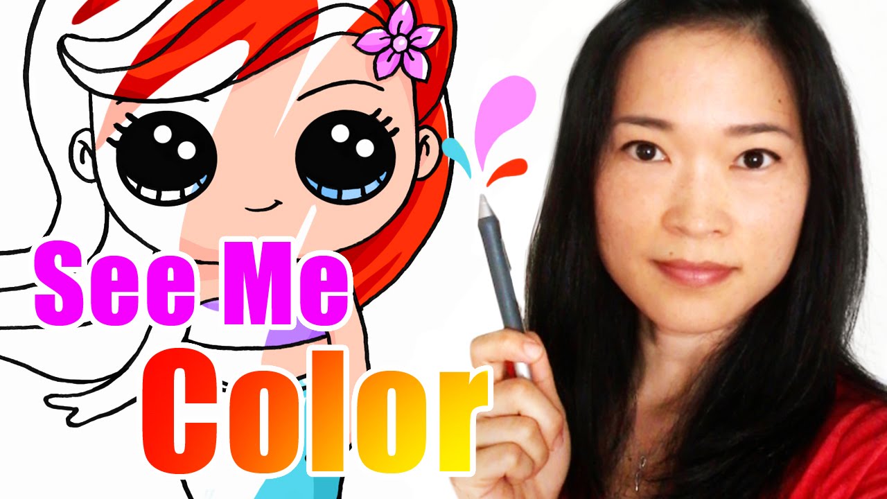 Watch How I Color My Drawings - Time Lapse Coloring w/Adobe Photoshop