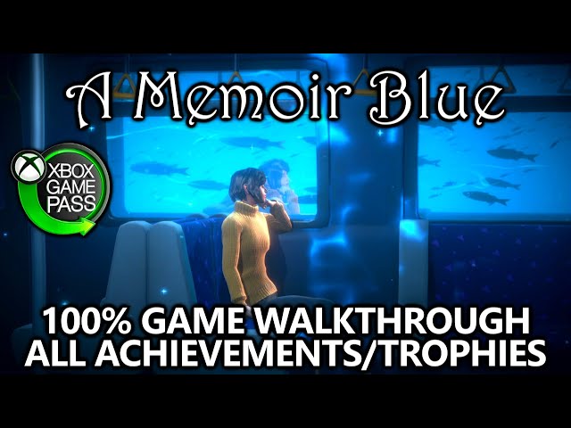 A Memoir Blue - 100% Full Game Walkthrough - All Achievements/Trophies in 1 Hour - Xbox Game Pass