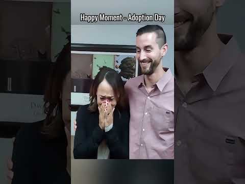❤️🥰Happy moment of couple when meeting adopted baby for first time #adoption #baby #adoptionstory