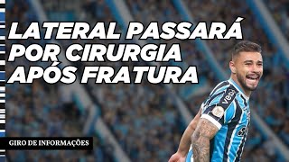 GIRO DE INFORMAÇÕES | LATERAL PASSARÁ POR CIRURGIA APÓS FRATURA