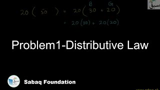 Problem1-Distributive Law