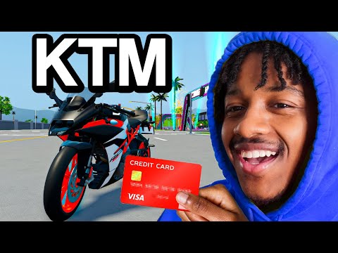 SPENDING 1,000,000 ON THE NEW KTM MOTORCYCLE IN ROBLOX DRIVING EMPIRE