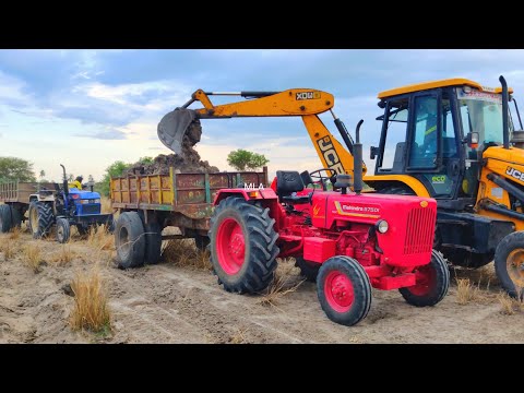 Mahindra 575 Di power plus tractor with fully loaded trolley pulling | Swaraj tractor power | CFV
