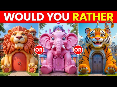 Would You Rather - Build Your Cutest $100,000,000 ANIMAL PALACE Ever 🐶🐱💖🏰🌈